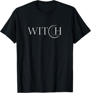Witch Moon Halloween Witchcraft T-Shirt - T-Shirt | Black