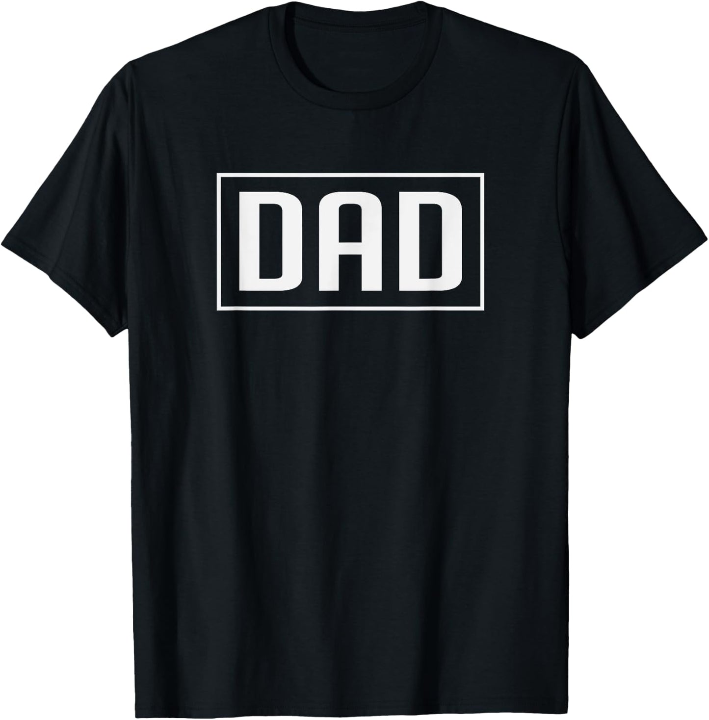 Dad Word Letter Print for Fathers and New Dad T-Shirt - T-Shirt | Black