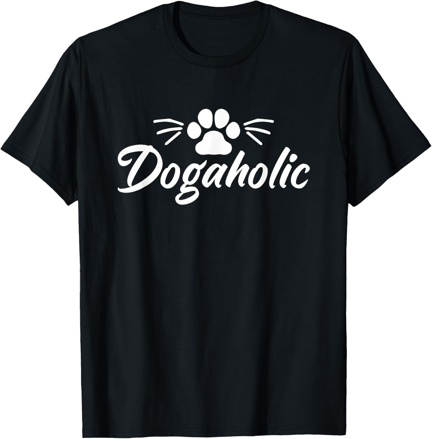 Dogaholic Dog Owner Pet Lover Paw Woof Animal Rescue Women T-Shirt - T-Shirt | Black