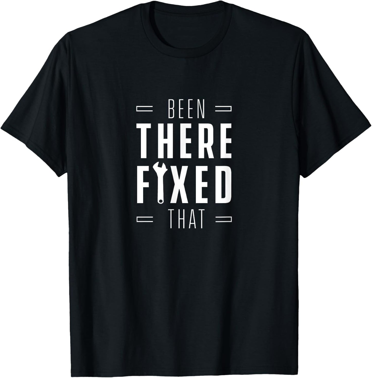 Maintenance Worker Gift Handywoman Fit It - Men's Black Short Sleeve Classic Fit - Small - Handyman DIY Hobbyist T-Shirt - T-Shirt | Black