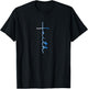 Faith Cool Spiritual Cross Graphic Novelty T-Shirt - T-Shirt | Black