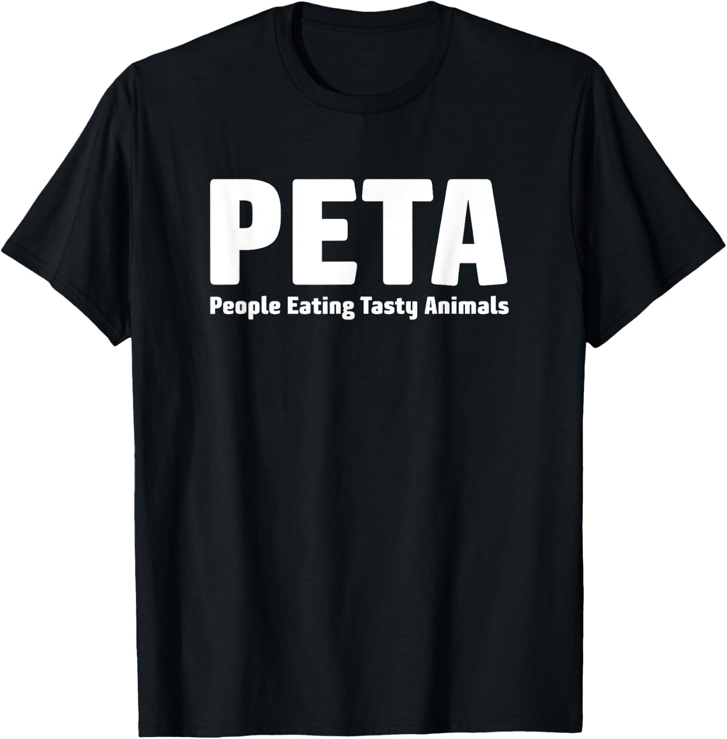 People Eating Tasty Animals - Funny Meat Lovers T-Shirt - T-Shirt | Black