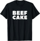Beefcake Muscle Power Beef Up Six Pack Abs Mustache T-Shirt - T-Shirt | Black