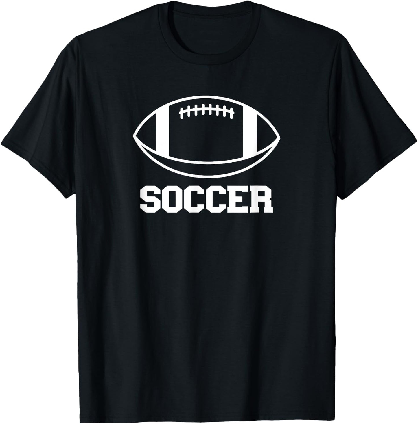 Funny Soccer Shirt with Football Sports Joke T-Shirt - T-Shirt | Black