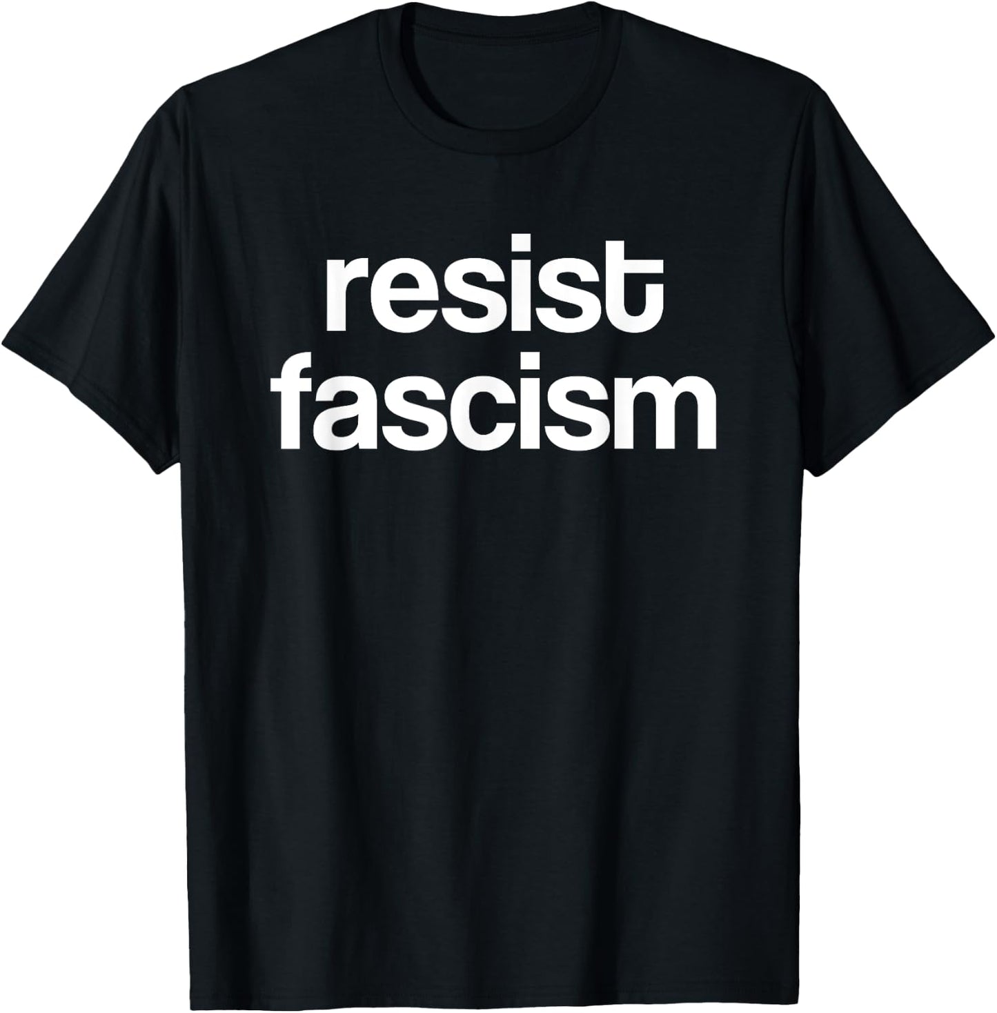 Resist Fascism T-Shirt - T-Shirt | Black