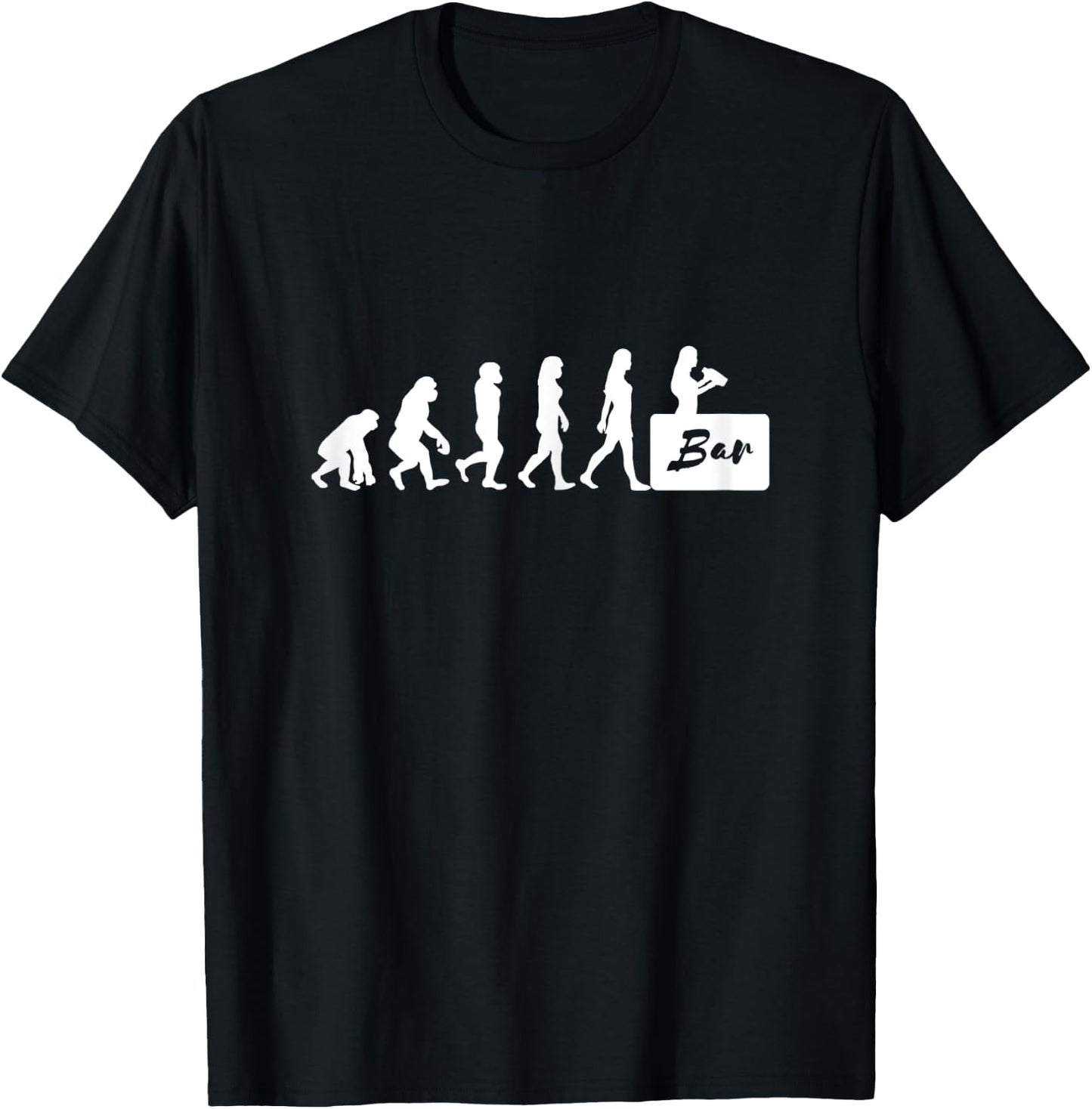 Damen Bardame mit Cocktail Barkeeperin Bartender T-Shirt - T-Shirt | Black