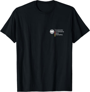 German Federal Institute for Combating Acute Underhopfung Beer Drinker , black T-Shirt - T-Shirt | Black