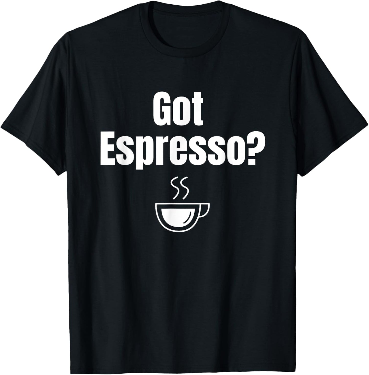 Espresso Coffee Cup Brewing Decaf Caffeine Lover Barista T-Shirt - T-Shirt | Black