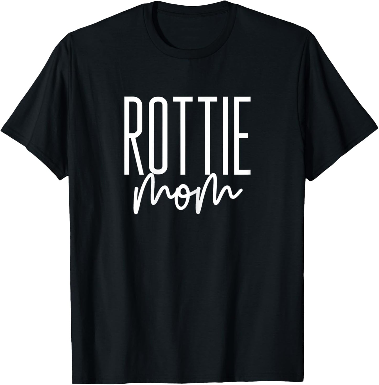 Rottie Mom Rottweiler Mama I Love My Rotweiller Dog T-Shirt - T-Shirt | Black