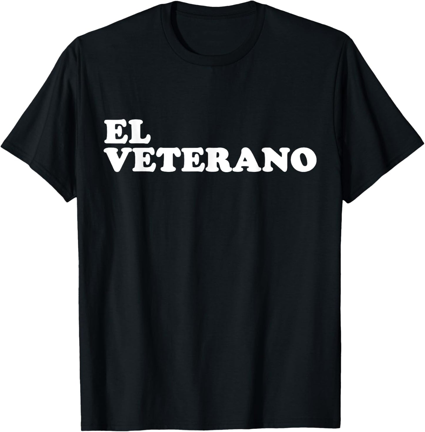 El Veterano - Männer - -Erwachsene - Schwarz - S - Kurzarm - Klassisch - Crew-Ausschnitt T-Shirt - T-Shirt | Black