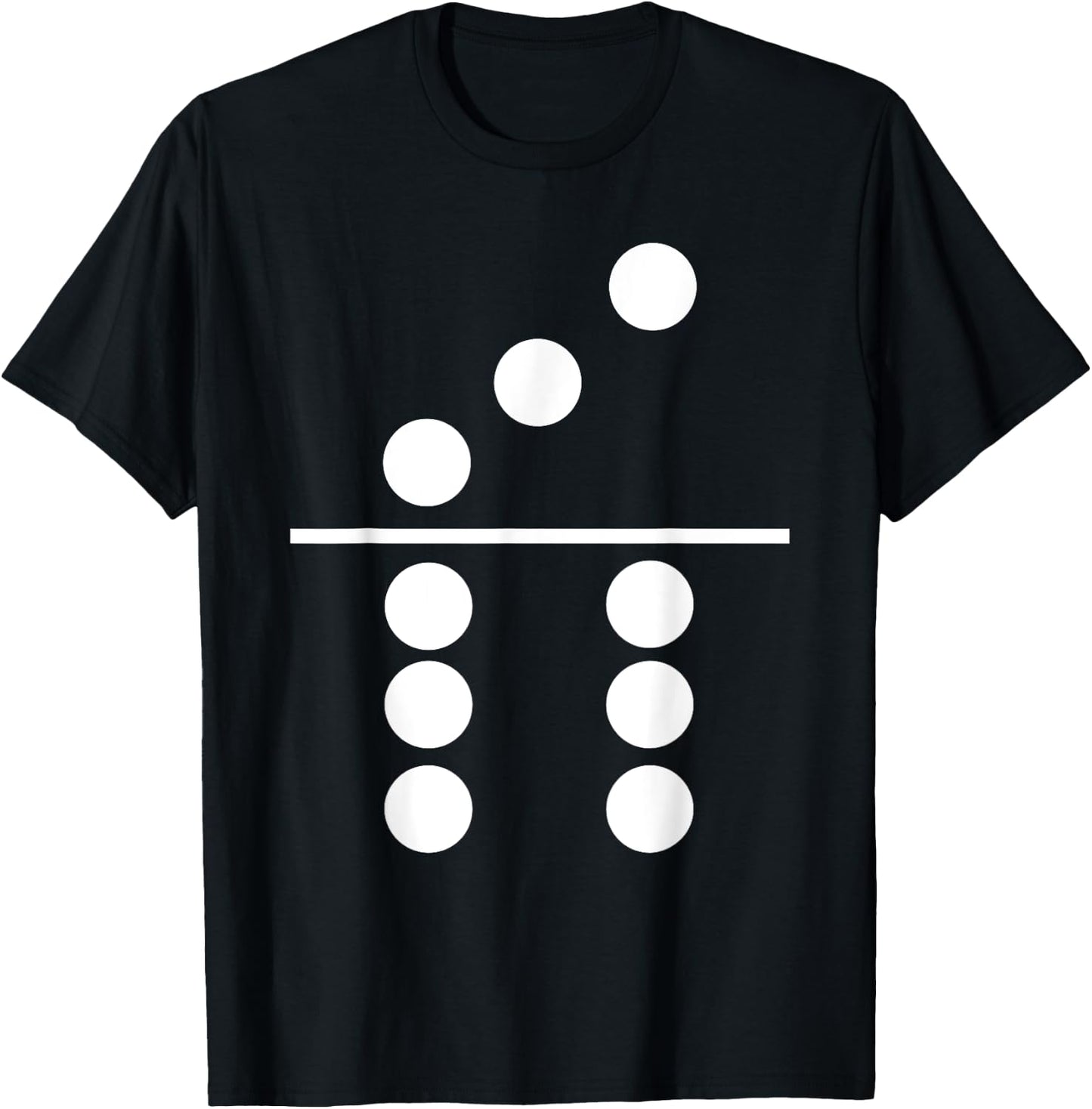 Domino Three Six Matching Halloween Gift Group Costumes 3-6 T-Shirt - T-Shirt | Black