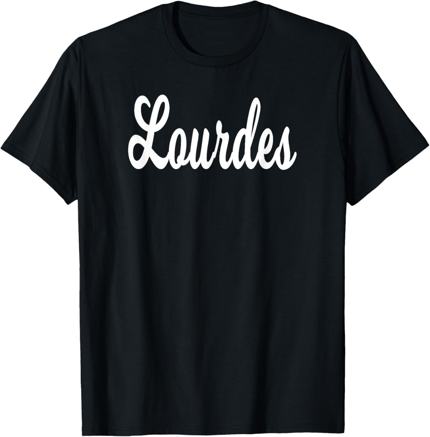 Lourdes Name T-Shirt - T-Shirt | Black