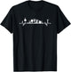 Heartbeat Gardening Dad Mum Hobby Garden Gardener , black T-Shirt - T-Shirt | Black