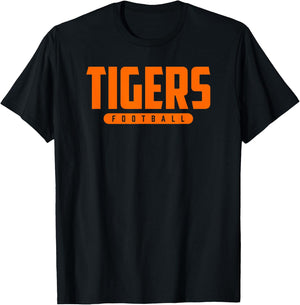Tucker Tigers Football T-Shirt - T-Shirt | Black