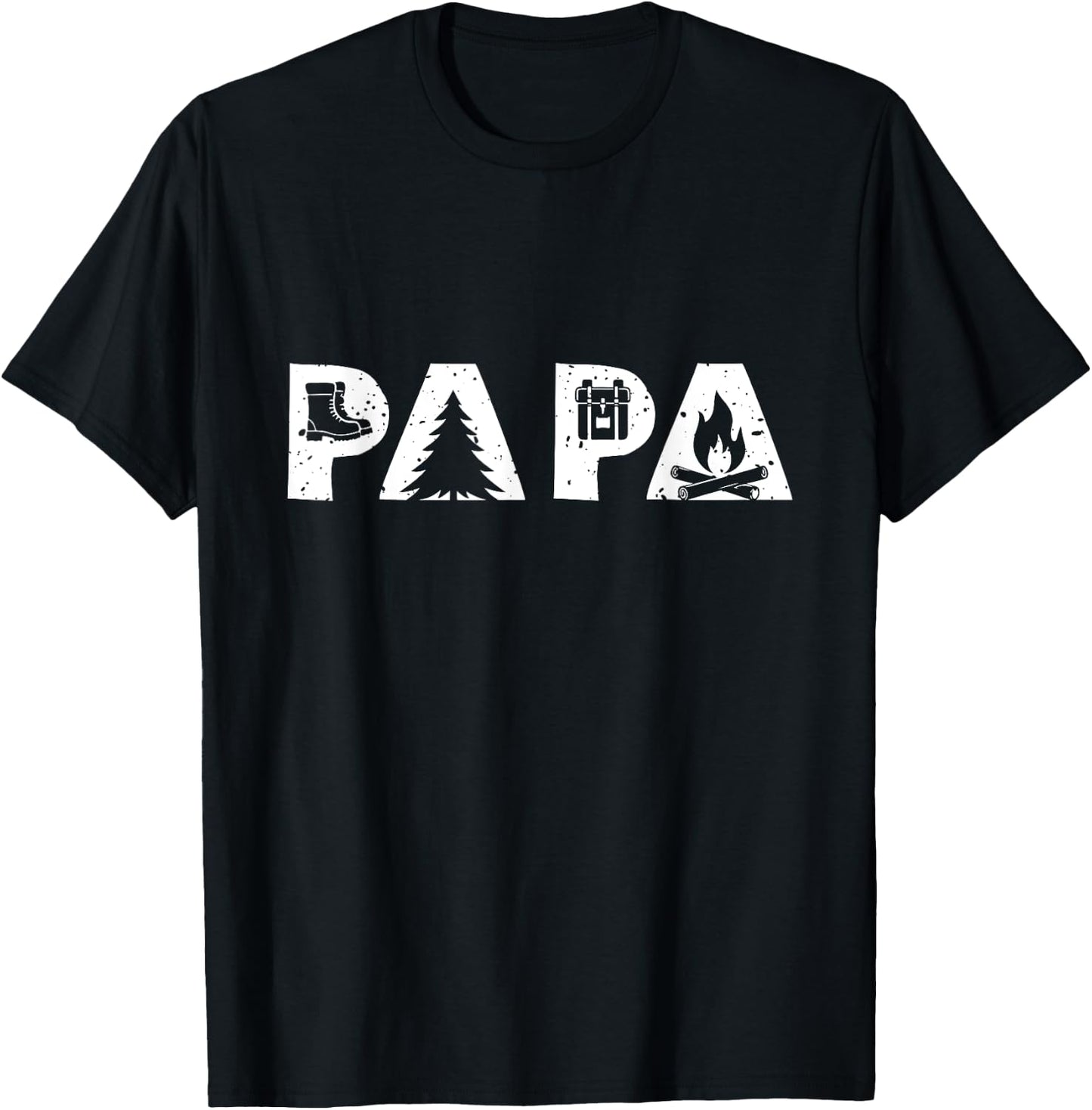 Camping Dad Outdoor Papa T-Shirt - T-Shirt | Black