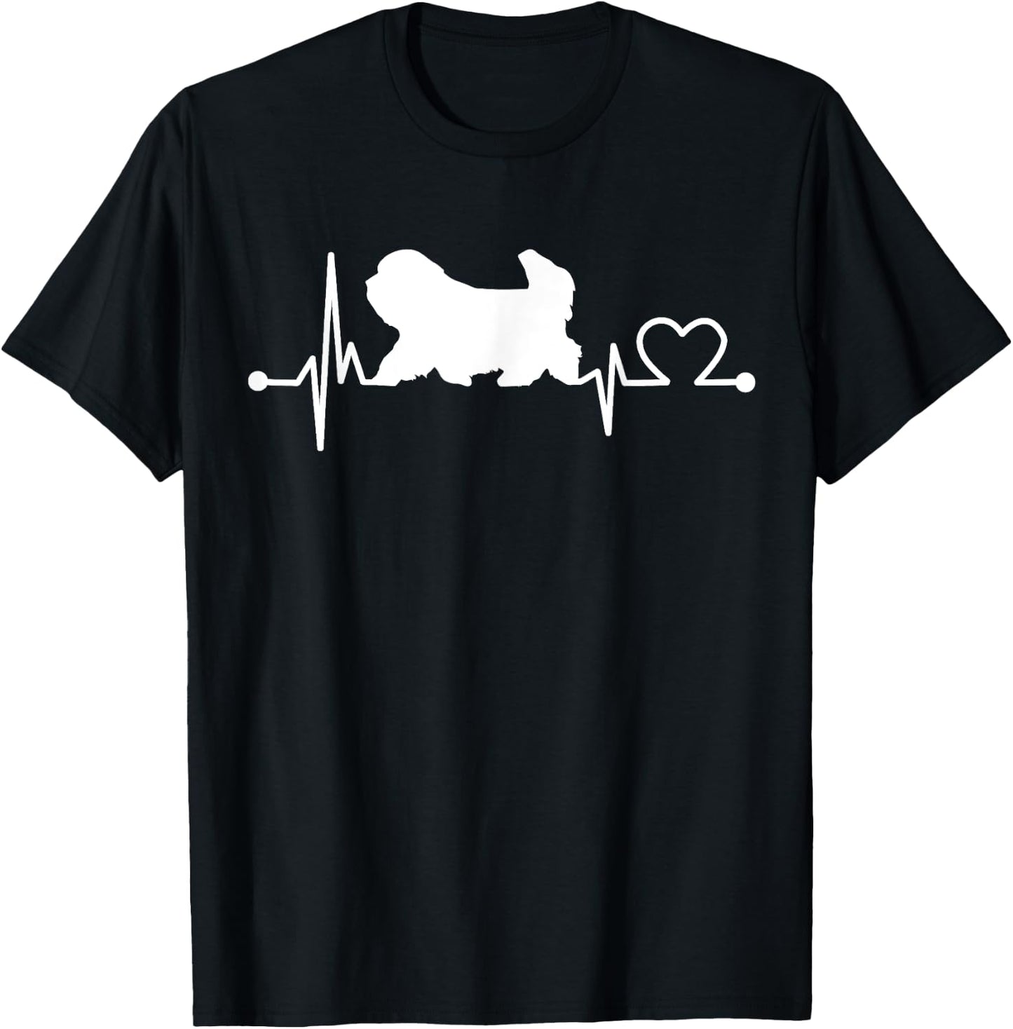 Coton De Tulear Heartbeat Funny Dog Pet Gift Kid/Women/Men T-Shirt - T-Shirt | Black