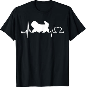Coton De Tulear Heartbeat Funny Dog Pet Gift Kid/Women/Men T-Shirt - T-Shirt | Black