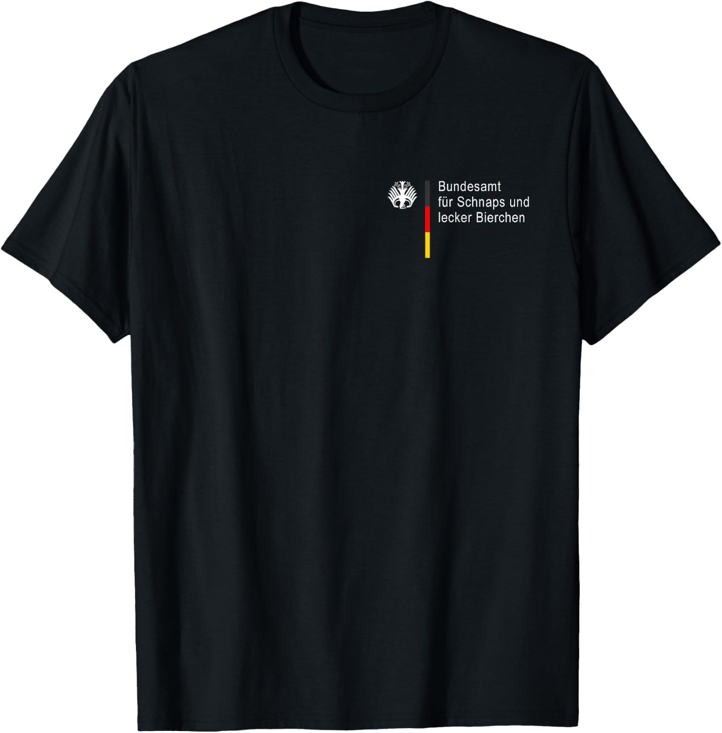 German Federal Office for Schnapps and Delicious Beer (Fun) T-Shirt - T-Shirt | Black