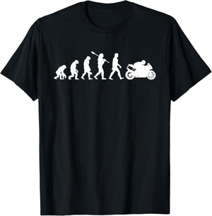 Motorcycle Evolution Cool Design For Motorcyclist And Biker T-Shirt - T-Shirt | Black