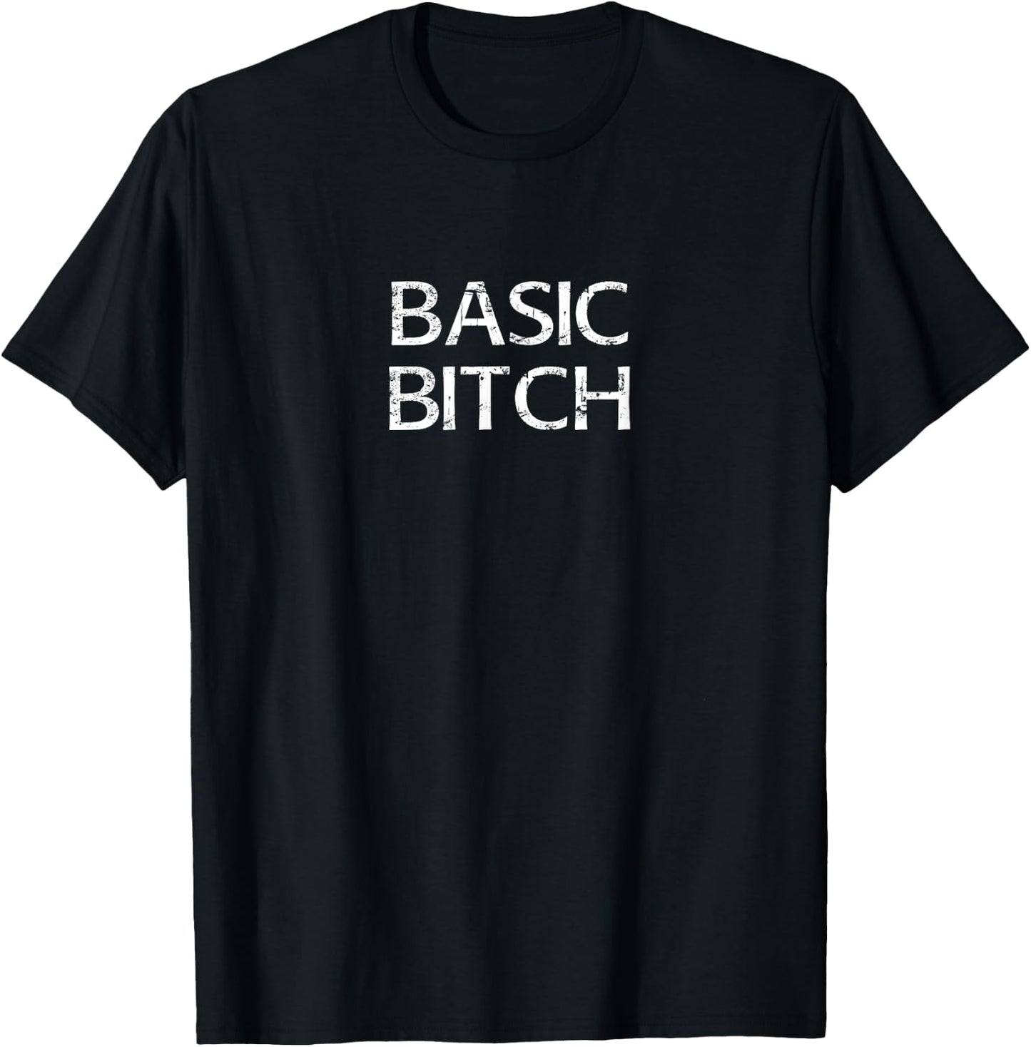 Basic Bitch outfit trendy coffee shirt women men T-Shirt - T-Shirt | Black