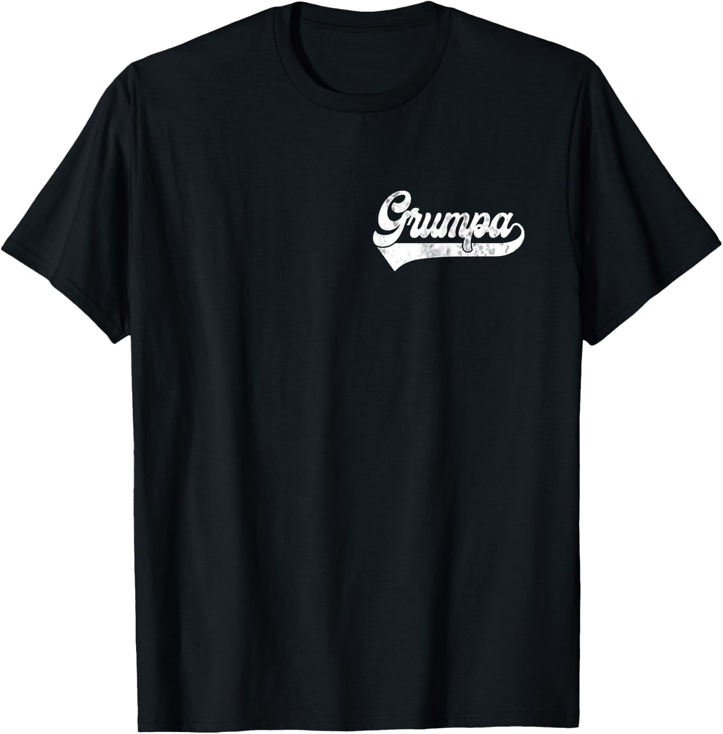 Grumpa Vintage Retro Father's Day for Papa Grandpa T-Shirt - T-Shirt | Black