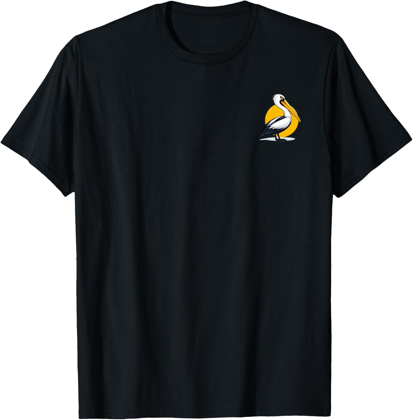Pelican Pocket for Bird Lovers T-Shirt - T-Shirt | Black