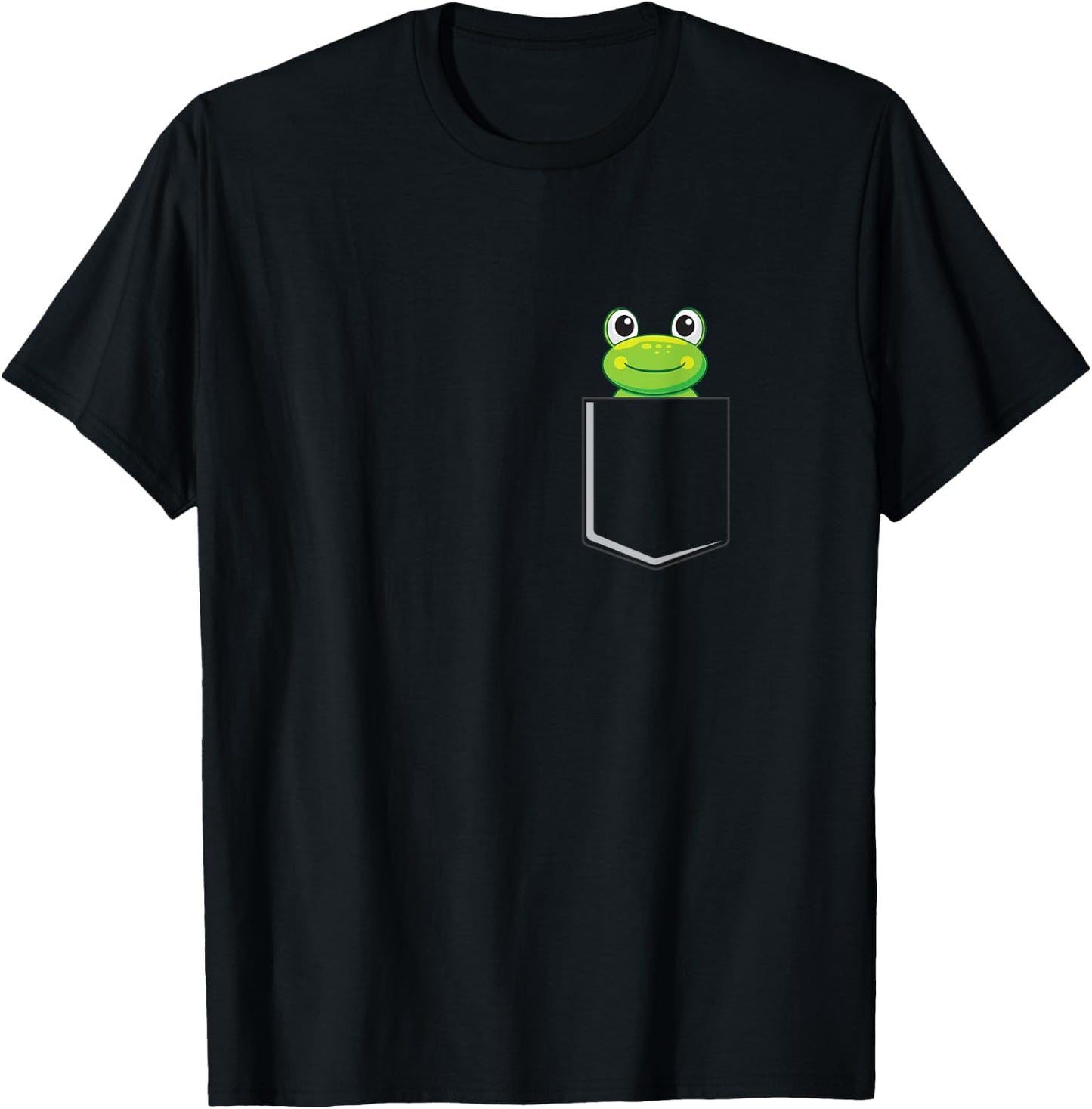 Frog In A Bag Toad Pet Frog Green Frog Bag T-Shirt - T-Shirt | Black