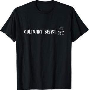 Culinary Beast Chef Foodie T-Shirt - T-Shirt | Black