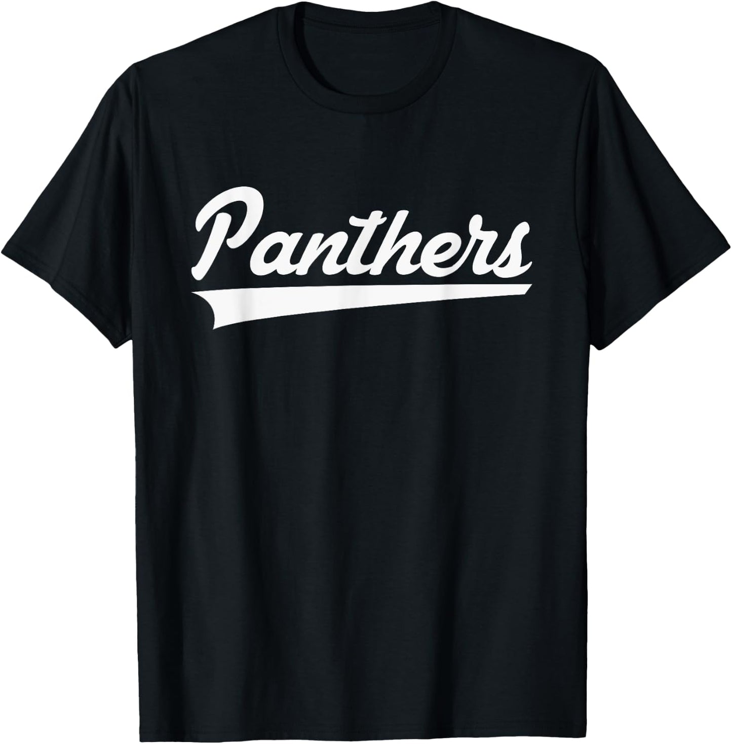 Heber Springs Panthers Vintage Swoosh T-Shirt - T-Shirt | Black