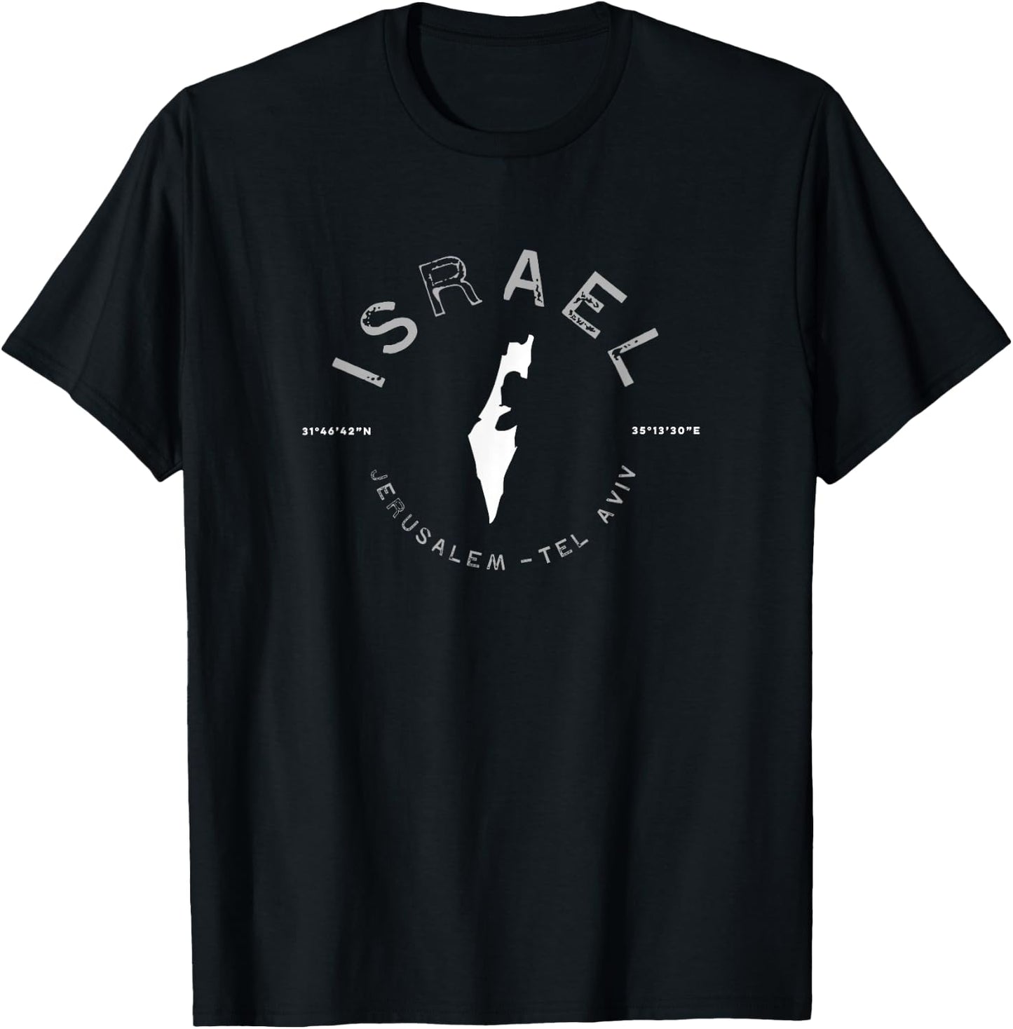 Israel Jerusalem Tel Aviv T-Shirt - T-Shirt | Black