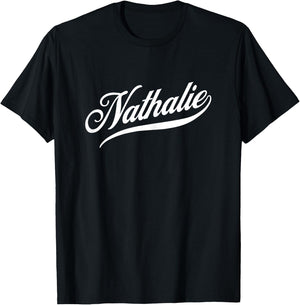 Women's Girls Funny Gift Humour Name for Nathalie T-Shirt - T-Shirt | Black