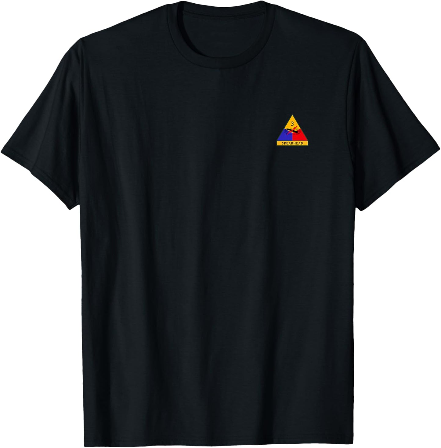 3rd AD-front - Ayers Kaserne-2nd Bn 36th Inf print on back T-Shirt - T-Shirt | Black