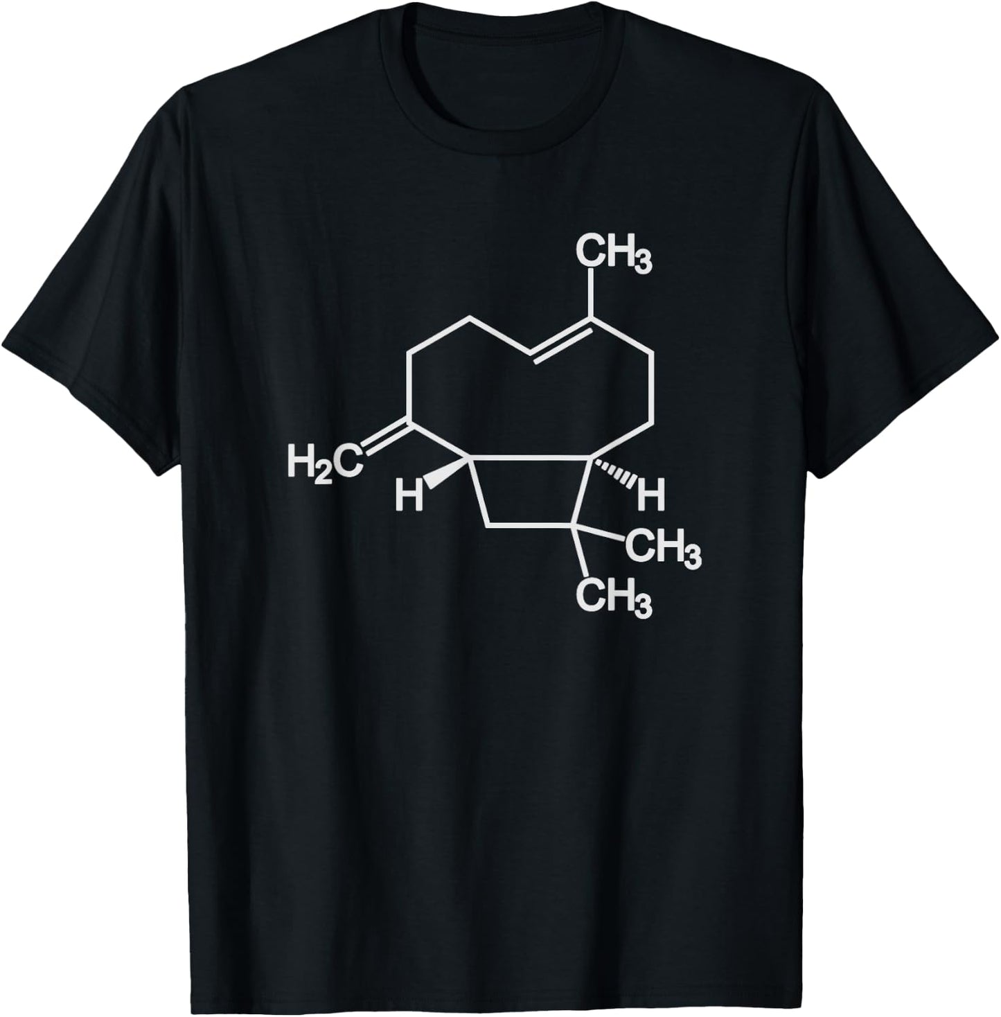 Caryophyllene Cannabis Terpene Molecule Subtle Stoner Shirt T-Shirt - T-Shirt | Black