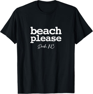 Duck North Carolina NC Beach Please Simple Graphic Women Kids T-Shirt - T-Shirt | Black