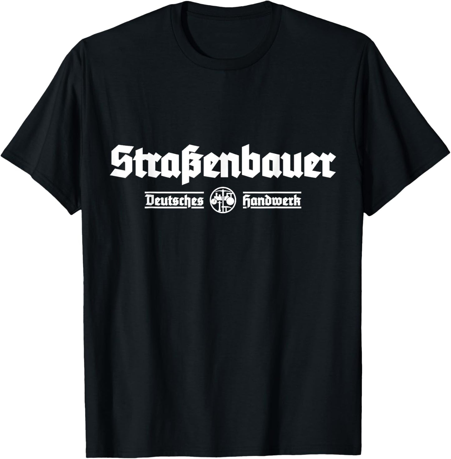 Straßenbauer Straßenbau Zunftzeichen Gift , black T-Shirt - T-Shirt | Black