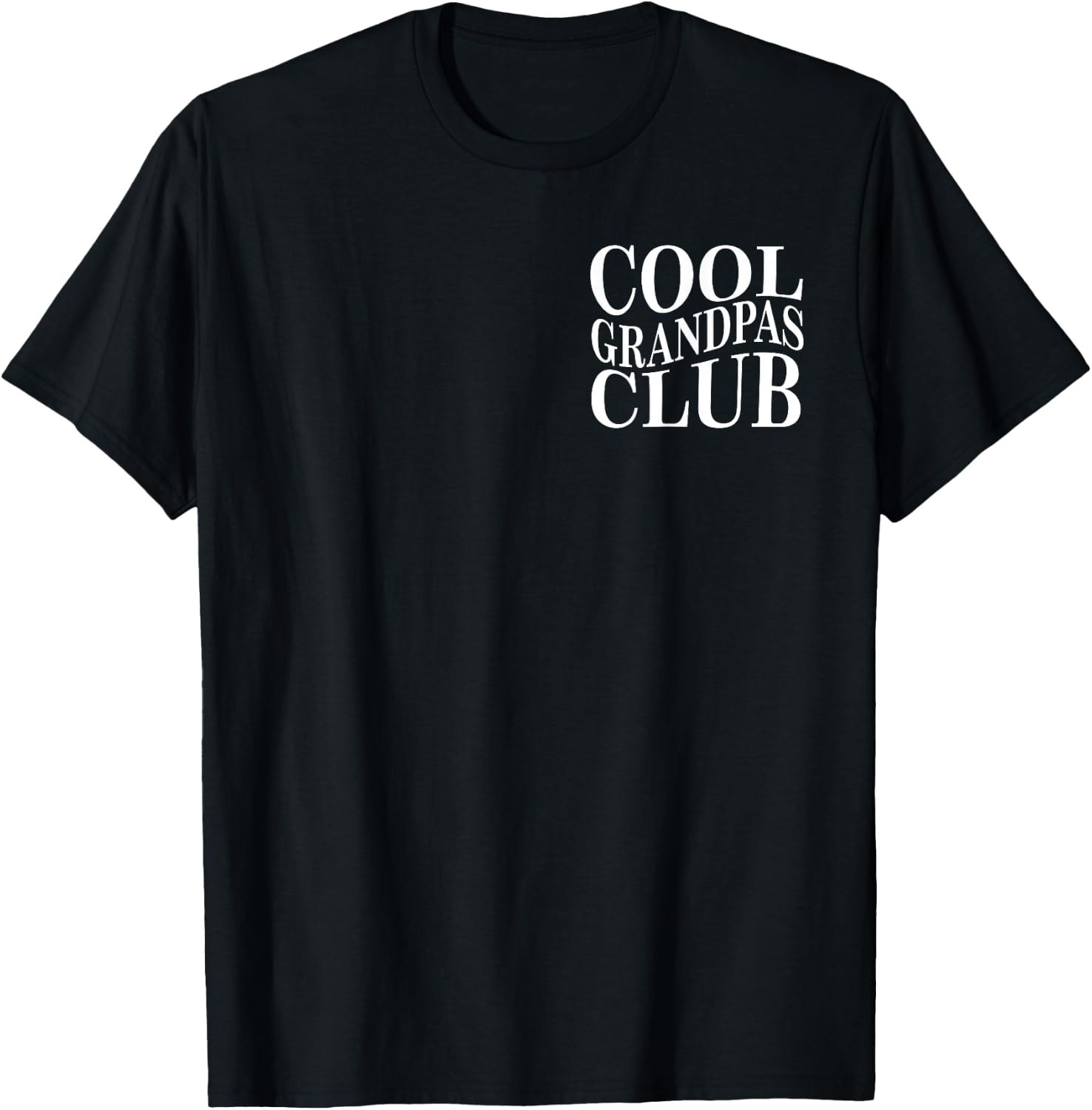 Cool Grandpas Club Shirt Father's Day Best Cool Grandpa T-Shirt - T-Shirt | Black
