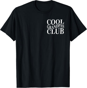 Cool Grandpas Club Shirt Father's Day Best Cool Grandpa T-Shirt - T-Shirt | Black