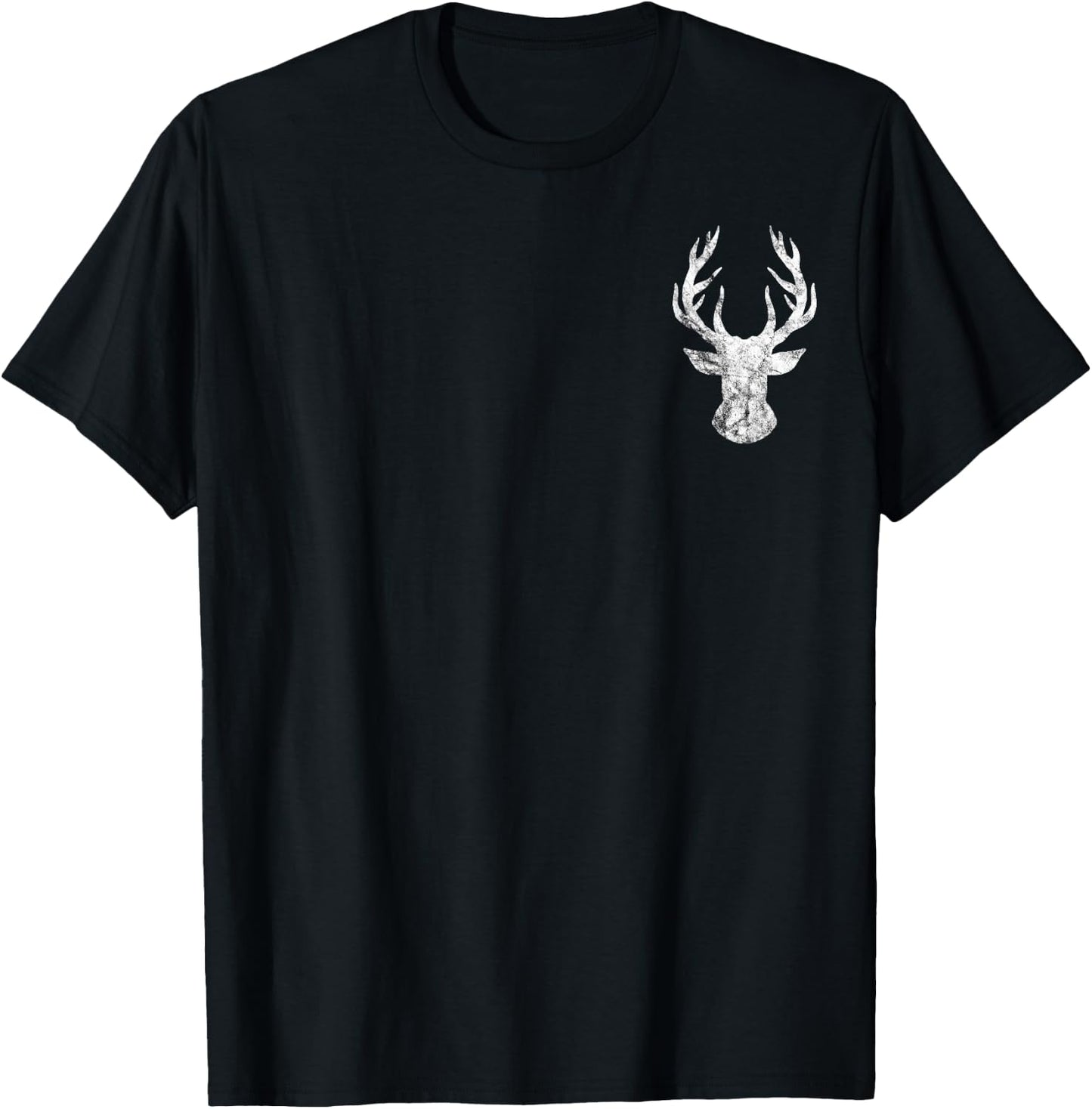 Deer Hunting Season Outdoor Deer Hunter Stag Antlers Hunt T-Shirt - T-Shirt | Black