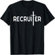 Recruiter, Jesus Cross Sword Shape for Christian Recruiting T-Shirt - T-Shirt | Black