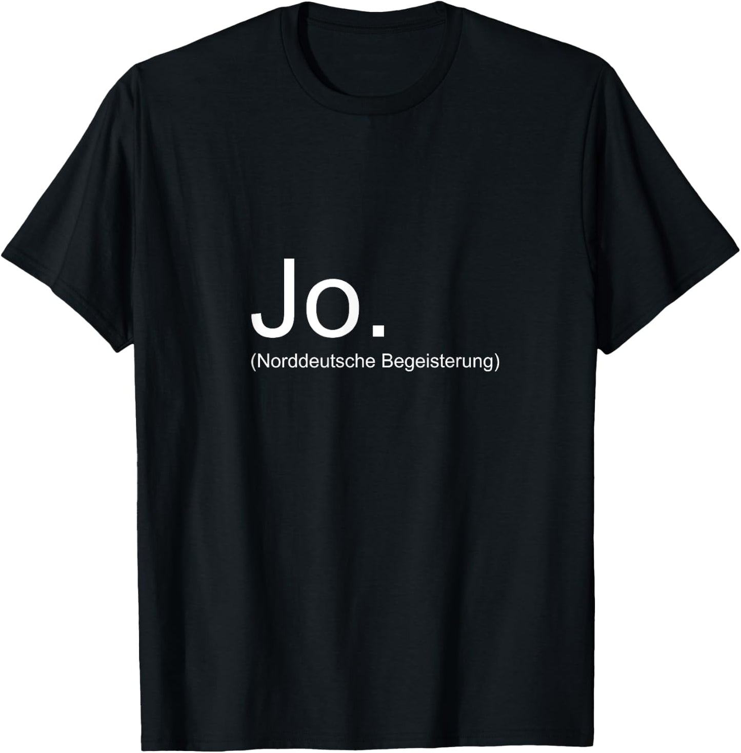 with German Text "Norddeutsche Begeisterung Meer Balstse", black T-Shirt - T-Shirt | Black