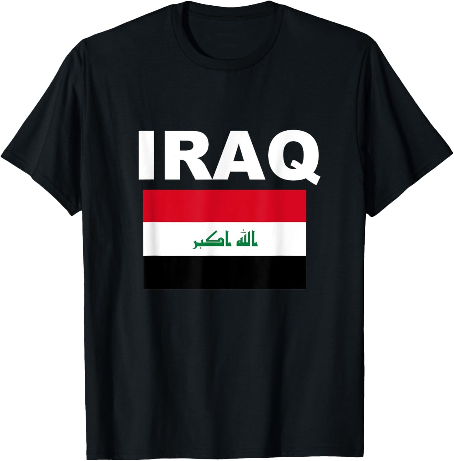 Flag Iraq Cool Iraqi Pride Flags Jersey Gift T-Shirt - T-Shirt | Black