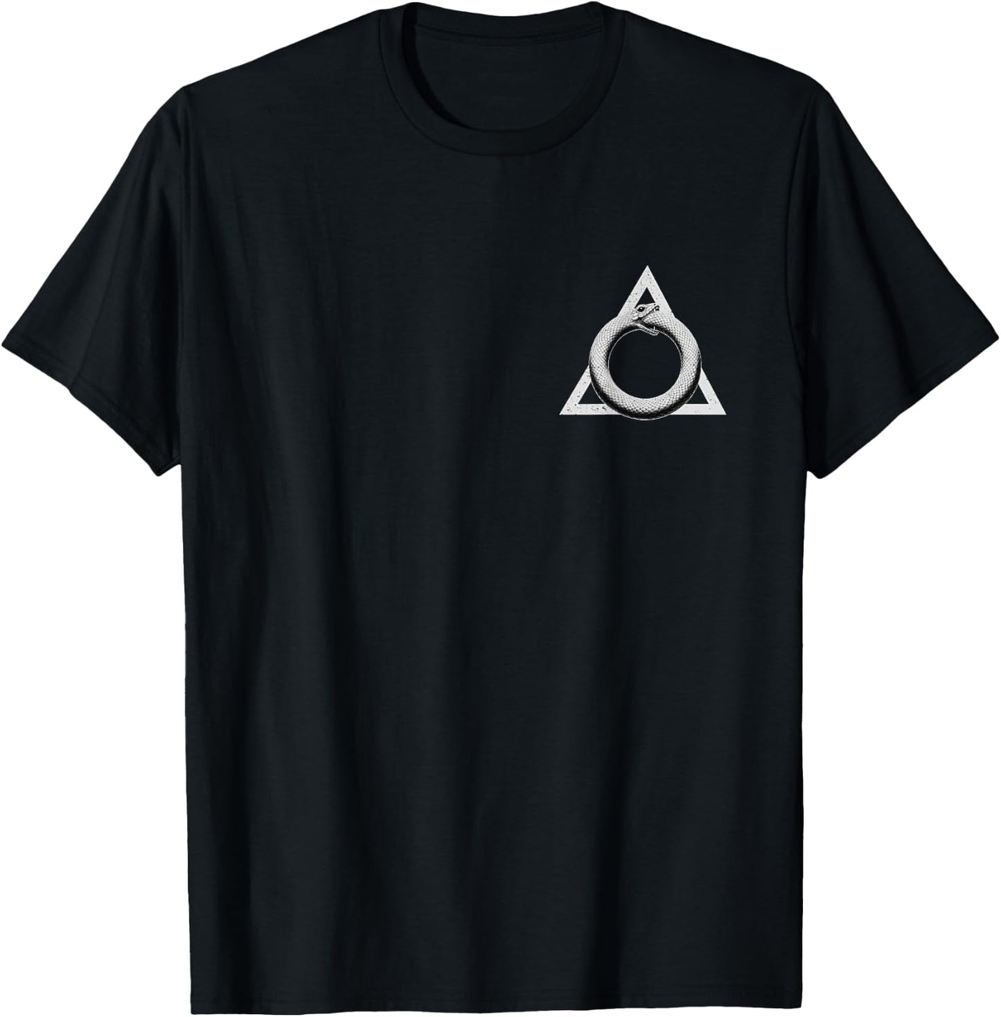 Ouroboros Legendary Serpent Snake Geometry Graphic T-Shirt - T-Shirt | Black