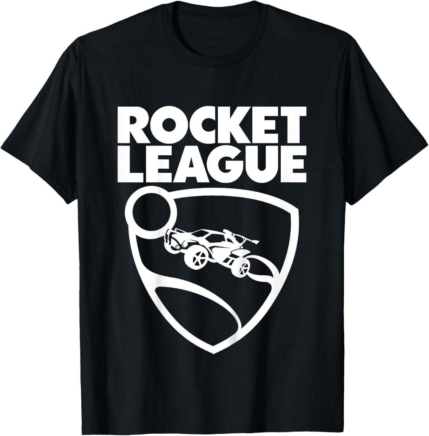 Children's Text Rocket League with Logo Children's T-Shirt - T-Shirt | Black