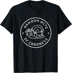 Random Acts of Cardness Snail Logo T-Shirt - T-Shirt | Black