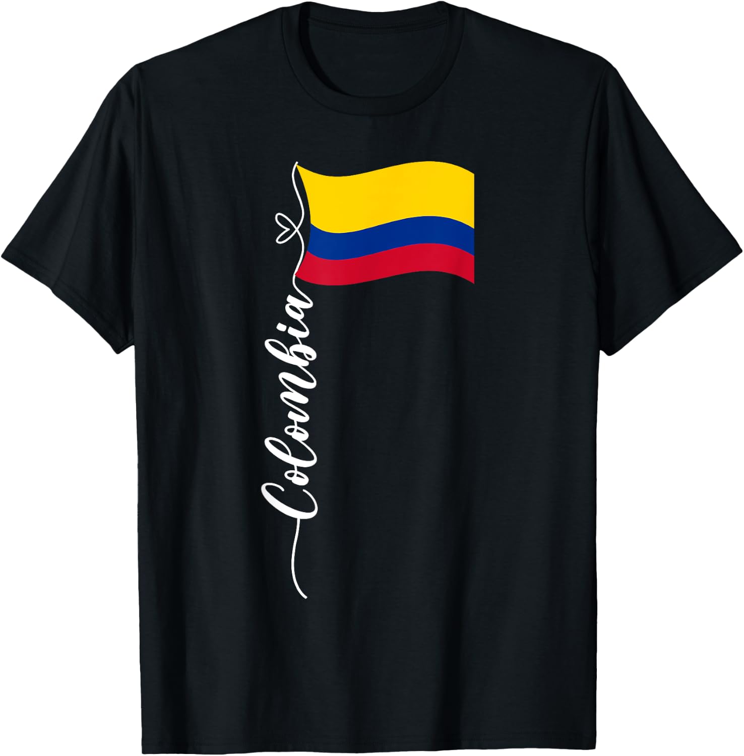 Colombian Flag Colombia National Hispanic Heritage Month T-Shirt - T-Shirt | Black