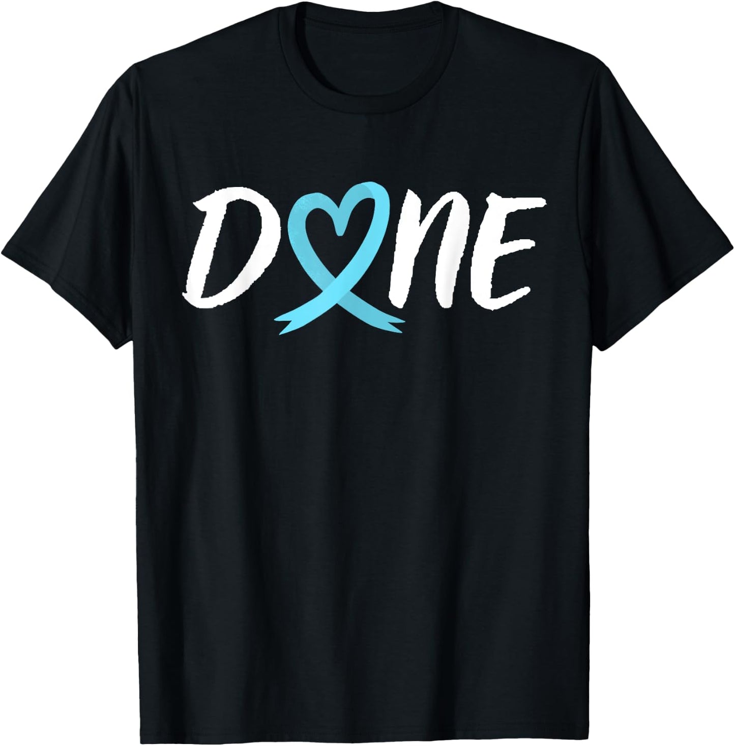Done Last Day Of Radiation Chemo Prostate Cancer Heart T-Shirt - T-Shirt | Black