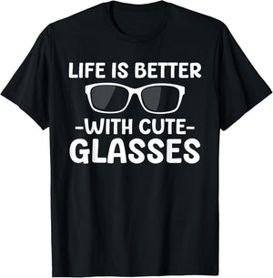 Cute Optician Art Women Optometrist Eyewear Optician T-Shirt - T-Shirt | Black