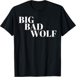 Big Bad Wolf White T-Shirt - T-Shirt | Black