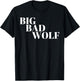 Big Bad Wolf White T-Shirt - T-Shirt | Black