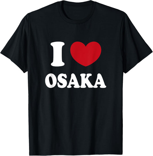 I Love Osaka T-Shirt - T-Shirt | Black